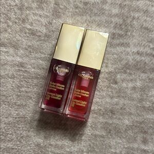 Clarins Lip Balm & Gloss Red and Pink Collection